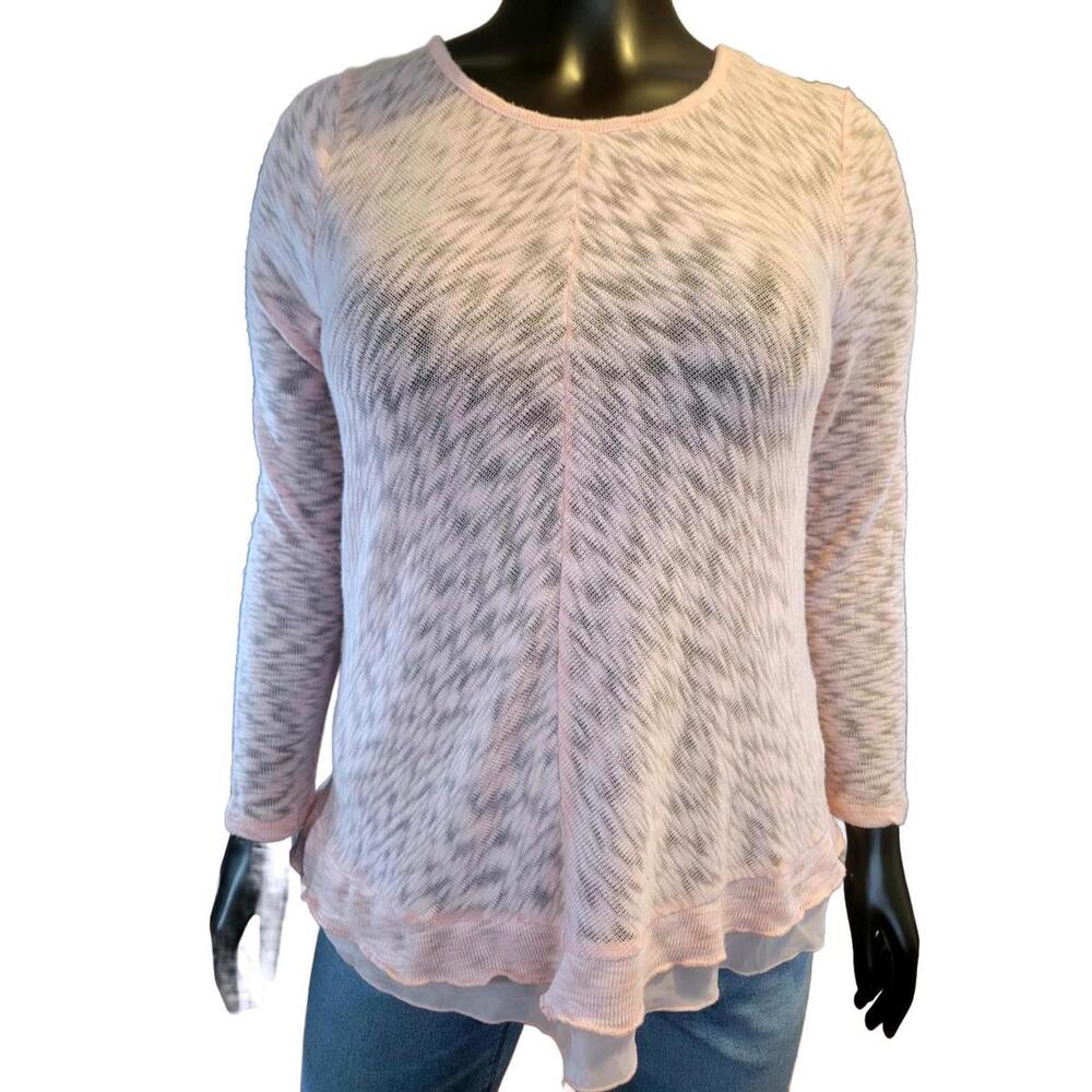 Cato Soft Pink  Boatneck Pullover Sweater Plus Size 18/20W